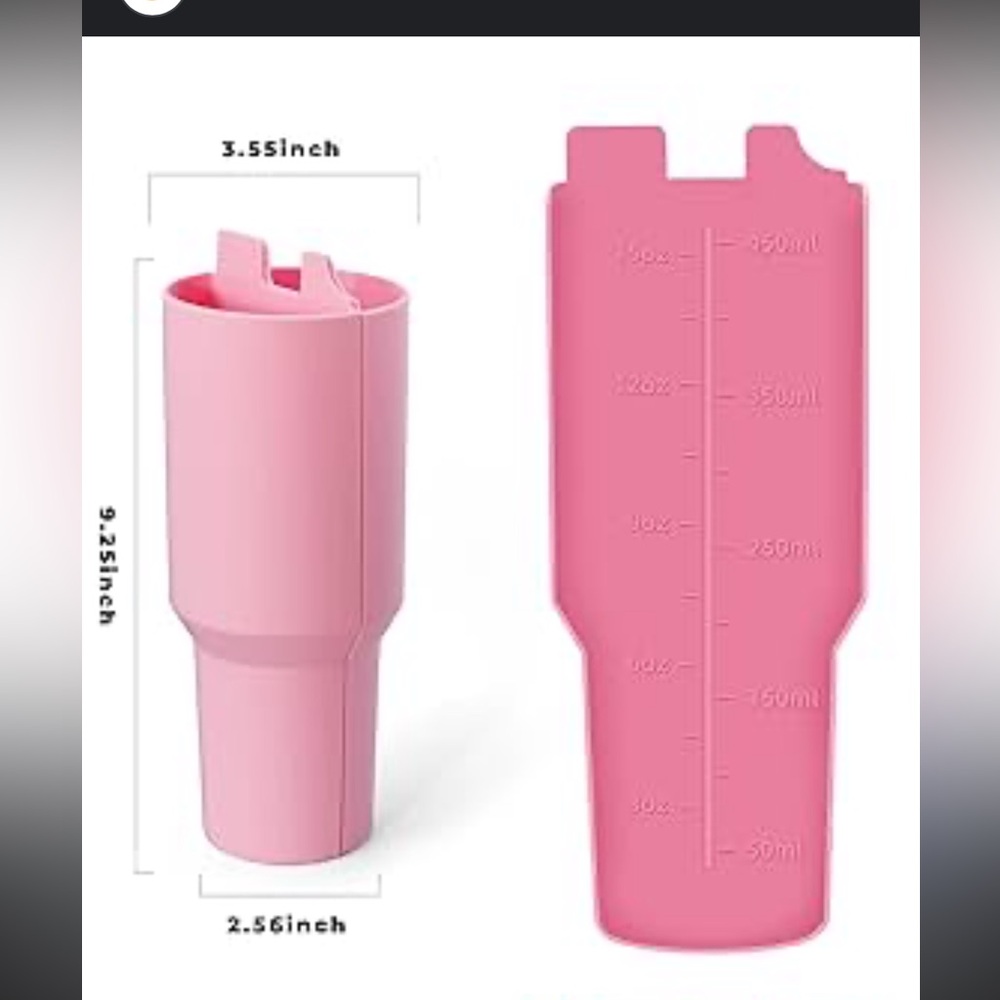 2-in-1 Split Silicone Cup – Separate Two Drinks, Hot & Cold beverages- NIP